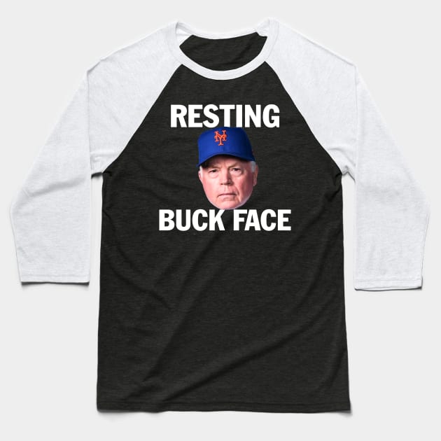 RESTING BUCK FACE Baseball T-Shirt by Pop Fan Shop